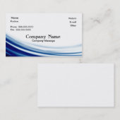 Abstract blauw visitekaartje (Voorkant / Achterkant)