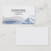 Abstract blauw Visitekaartje (Voorkant / Achterkant)