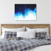 Abstract blauw water canvas afdruk (Insitu (Slaapkamer))