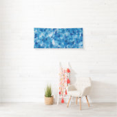 Abstract blauw wateroppervlak spandoek (Insitu)