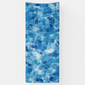 Abstract blauw wateroppervlak spandoek (Verticaal)