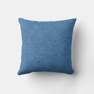 Abstract blauw wervelpatroon kussen