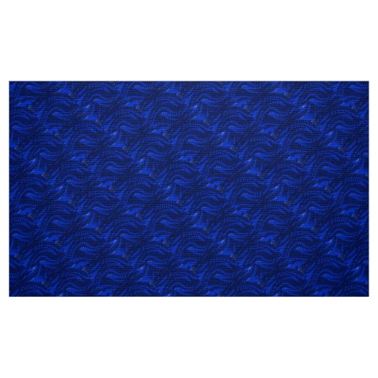 Abstract blauw wervelpatroon stof (Fat Quarter)
