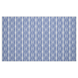Abstract blauw-wit geometrisch patroon stof