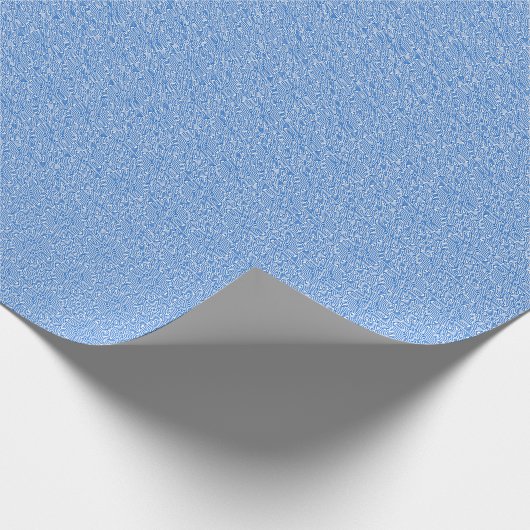 abstract blauw-wit patroon cadeaupapier (Hoek)