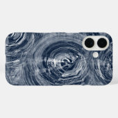 Abstract blauw-wit wervelpatroon Case-Mate iPhone case (Achterkant (horizontaal))