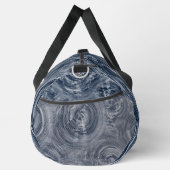 Abstract blauw-wit wervelpatroon plunjezak (Rechts)
