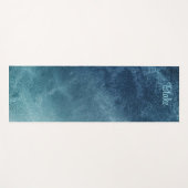 Abstract blauw yogamat (Voorkant (horizontaal))