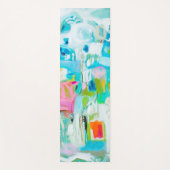 Abstract blauw yogamat (Voorkant)