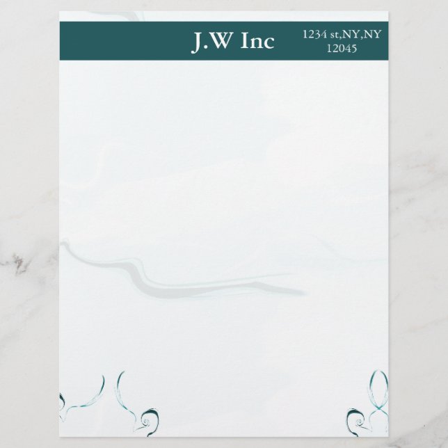 abstract blauw Zakelijke briefhoofden Briefhoofd (Voorkant)