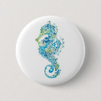 Abstract blauw zeepaard