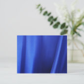 Abstract blauw zijdeweefsel briefkaart (Staand voorkant)