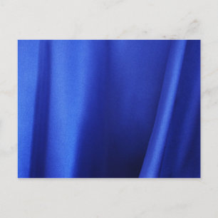 Abstract blauw zijdeweefsel briefkaart