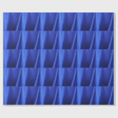 Abstract blauw zijdeweefsel cadeaupapier (Vlak)