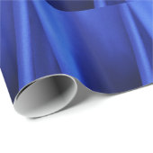 Abstract blauw zijdeweefsel cadeaupapier (Rol Hoek)