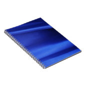 Abstract blauw zijdeweefsel notitieboek (Rechterzijde)