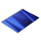 Abstract blauw zijdeweefsel notitieboek (Linkerzijde)