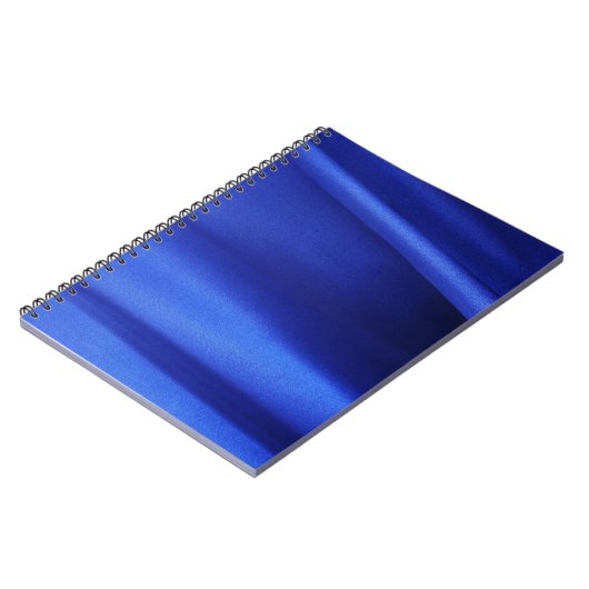 Abstract blauw zijdeweefsel notitieboek (Linkerzijde)