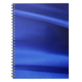 Abstract blauw zijdeweefsel notitieboek (Voorkant)