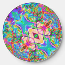 Abstract blauw zonnebloemveld | Retrofbloemen