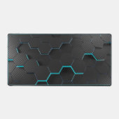 Abstract blauw/zwart bureaumat! bureaumat (Voorkant)