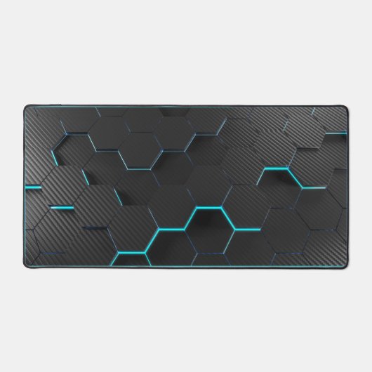 Abstract blauw/zwart bureaumat! bureaumat (Voorkant)