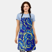 Abstract, blauw, zwart-wit patroon