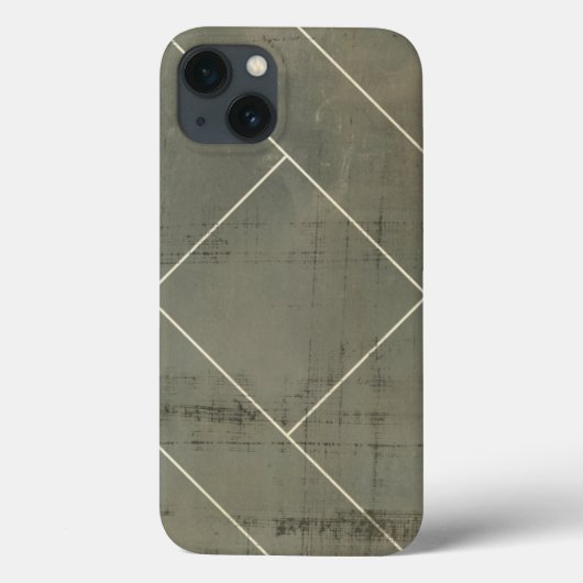 Abstract Blauwdruk met Geometrische Vormen Case-Mate iPhone Case (Achterkant)