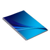 Abstract blauwe achtergrondbanner notitieboek (Rechterzijde)
