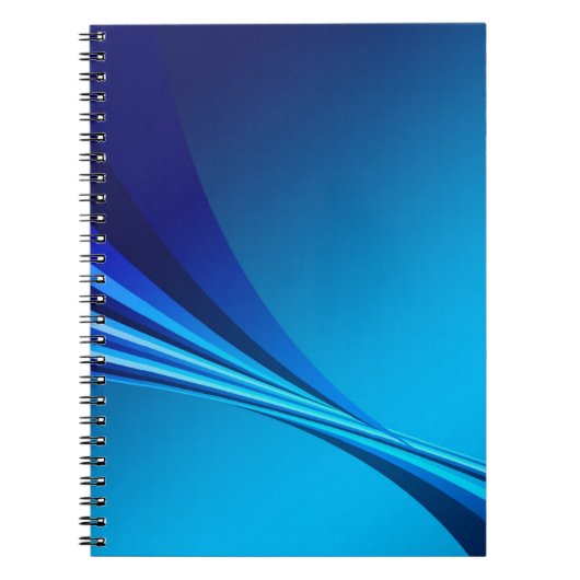 Abstract blauwe achtergrondbanner notitieboek (Voorkant)