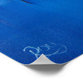 Abstract Blauwe Blauwe Blauwe Kind Ierse Kunst Afd Poster (Hoek)