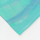 Abstract blauwe fleece deken (Hoek)