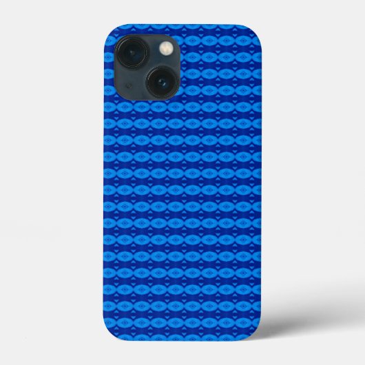 Abstract blauwe patroon Case-Mate iPhone case (Achterkant)