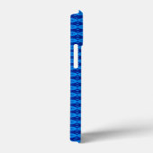 Abstract blauwe patroon Case-Mate iPhone case (Achterkant / Rechts)