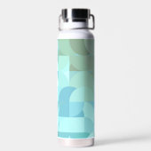  Abstract Blauwe Water Flacon Waterfles (Achterkant)