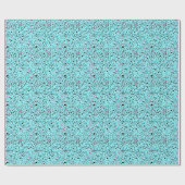 Abstract Blauwgroen blauw patroon Cadeaupapier (Vlak)