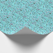 Abstract Blauwgroen blauw patroon Cadeaupapier (Hoek)