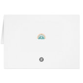 Abstract Blauwgroen Gold Grunge Mandala Wenskaart (Achterkant Horizontaal)