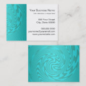 Abstract Blauwgroen turquoise patroon Visitekaartje (Voorkant / Achterkant)
