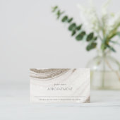 Abstract Bleek Gold Marble Agate Benoeming Visitekaartje (Staand voorkant)