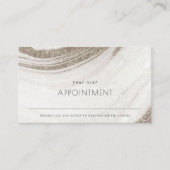 Abstract Bleek Gold Marble Agate Benoeming Visitekaartje (Voorkant)