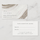 Abstract Bleek goudmarmer Agate Verwijs een vriend Visitekaartje (Voorkant / Achterkant)