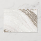 Abstract Bleek goudmarmer Agate Wedding RSVP Informatiekaartje (Achterkant)