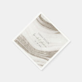 Abstract Bleek goudmarmer Vrijgezellenfeest Servet (Hoek)