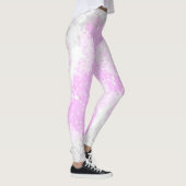 Abstract Bleek pastel roze minimalisme Leggings (Rechts)