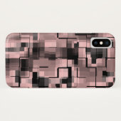 Abstract Bleek roze zwart wit grijs Case-Mate iPhone Case (Achterkant (horizontaal))
