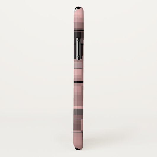 Abstract Bleek roze zwart wit grijs Case-Mate iPhone Case (Achterkant / rechts)