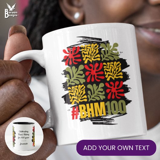 Abstract Bloem 100 Eeuwfeest Black History Month Mok