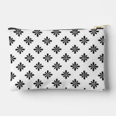 Abstract Bloem Bloem Patroon Zwart en Wit Etui (Achterkant)