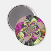 Abstract Bloem Bloempatroon Magneet (Voorkant / Achterkant)